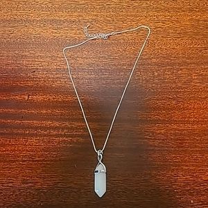 White quartz necklace